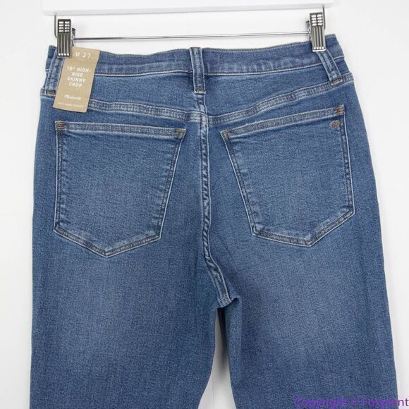 NEW Madewell 10" High-Rise Skinny Crop Jeans in Bradfield Wash, 27 - Picture 7 of 16